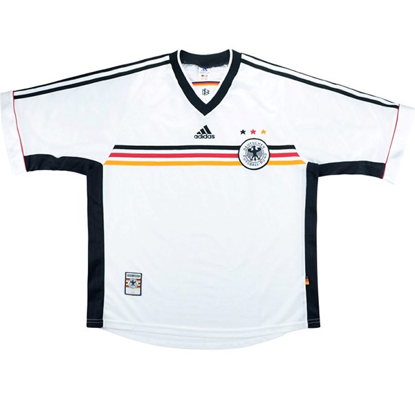 Authentic Camiseta Alemania 1ª Retro 1998 Blanco
